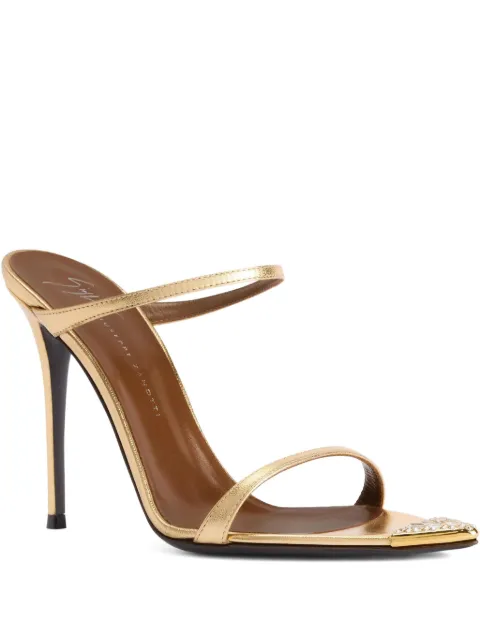 Giuseppe Zanotti 105mm Intriigo Jewelry sandals Gold I500019001
