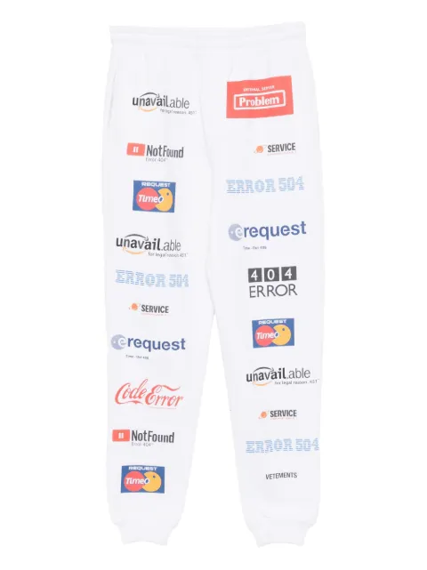 VETEMENTS cotton trousers White MAH20TR214W