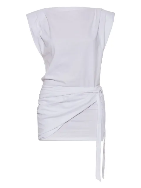 ISABEL MARANT Marielle wrap mini dress White RO0874FAA1N41I