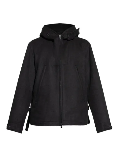 Y-3 hooded zip-front jacket Black JX4821
