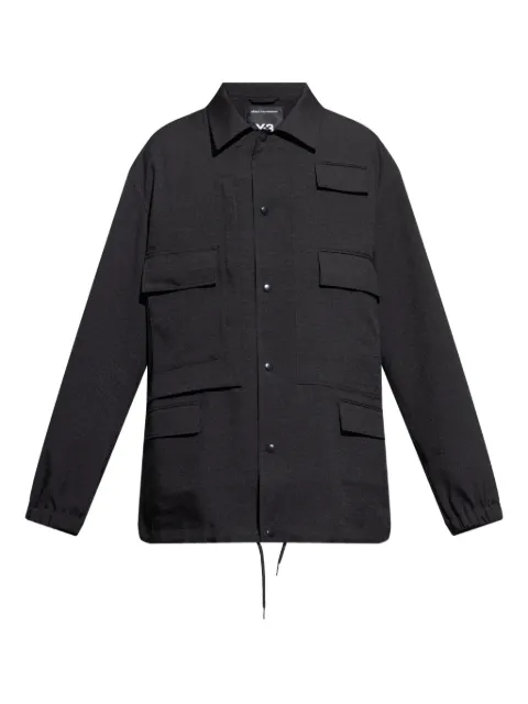 Y-3 multi-pocket button-fastening jacket Black JX7291