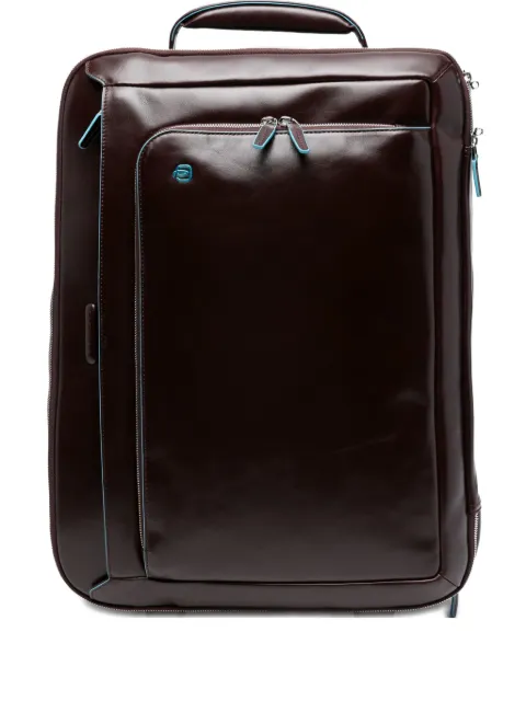 PIQUADRO leather wheeled holdall Brown BV2960B2