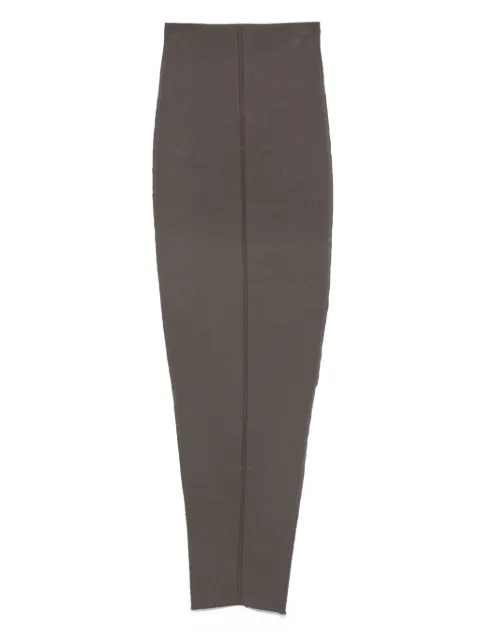 Rick Owens Pillar centre-seam knit skirt Grey RP02E4695KST