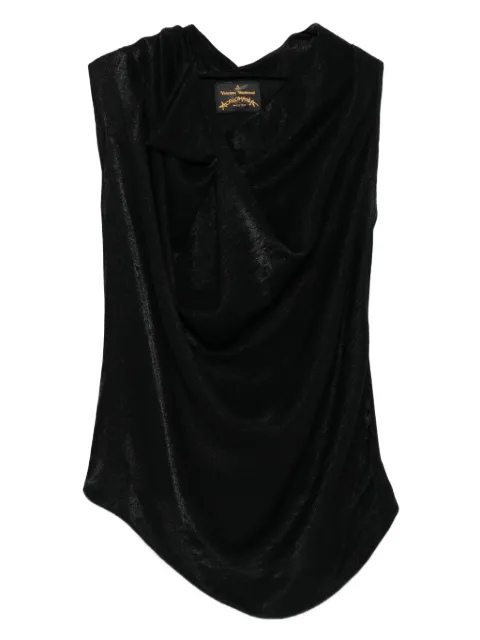 Vivienne Westwood Pre-Owned 2010s draped-neck blouse Black VW390HH