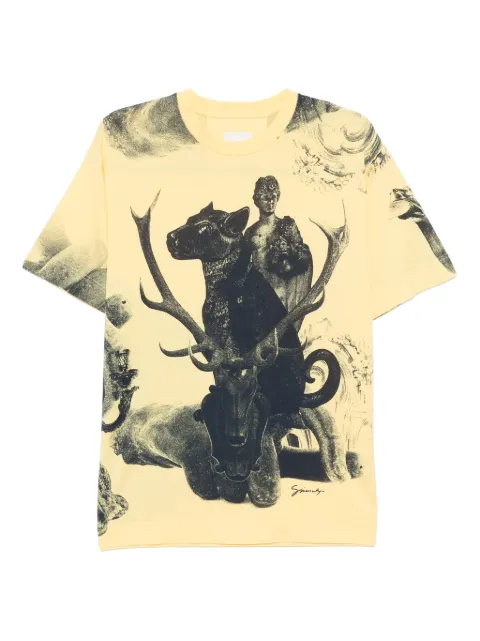 Givenchy printed cotton T-shirt Yellow VICBM71MG3