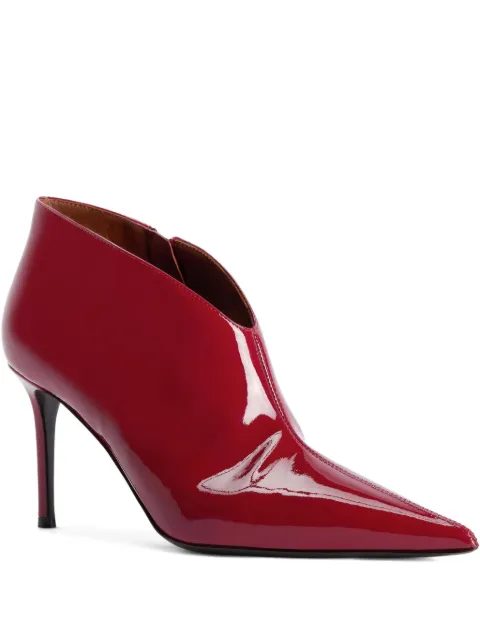 Giuseppe Zanotti pointed-toe patent leather boots Red I570005001