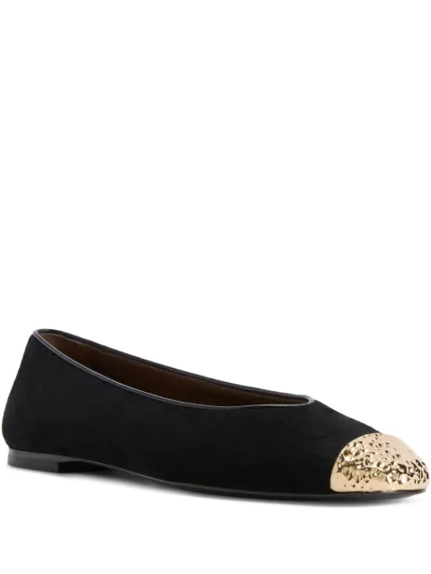 Giuseppe Zanotti Georgia suede ballet flats Black I560004002