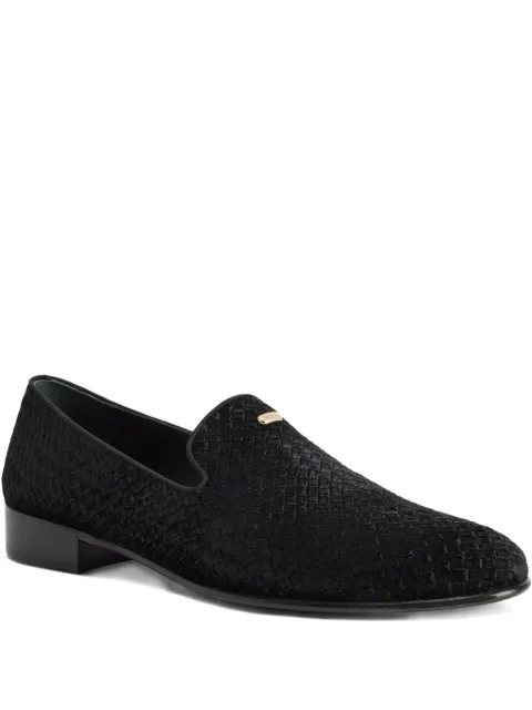 Giuseppe Zanotti Jaky woven loafers Black IU50001001