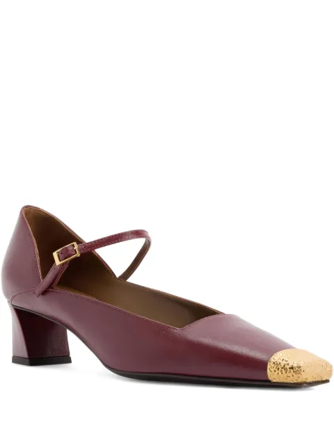Giuseppe Zanotti ankle-strap metallic-toe pumps Red I560003002