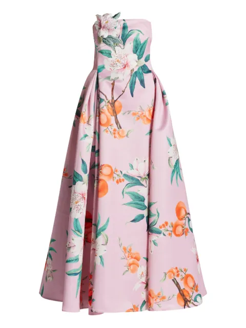 Leo Lin Nora floral-print bustier dress Pink LLPF25042