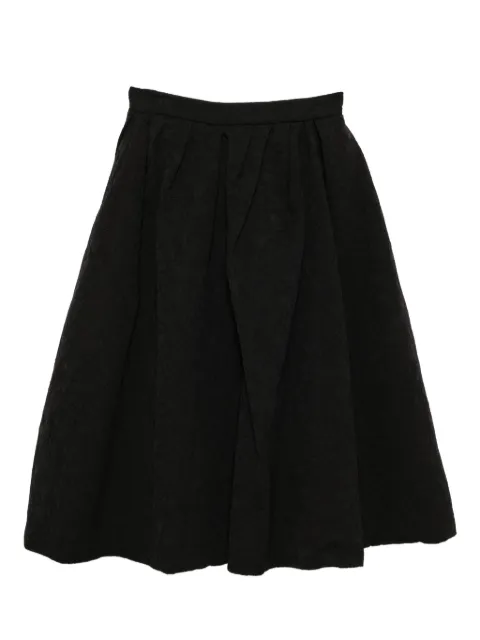 Carolina Herrera floral cloque skirt Black P2511N315CCQ