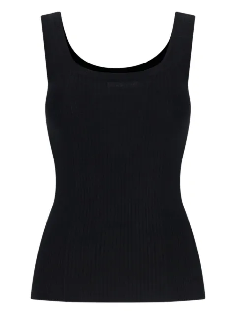 6397 ribbed tank top Black NSW629