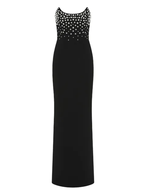 Rebecca Vallance Lynette embellished-upper strapless gown Black 25031390