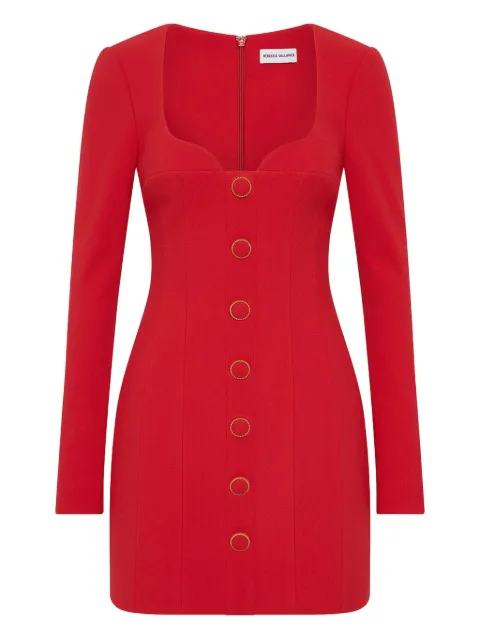Rebecca Vallance Cameron button-front mini dress Red 25031145