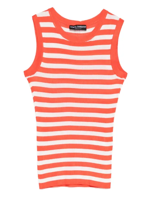 Dolce & Gabbana striped top Orange FXT53ZJAIRR
