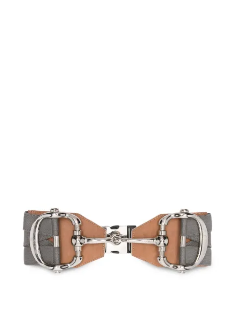 Gucci Pre-Owned 2010s double-buckle belt Grey GUC450BFC