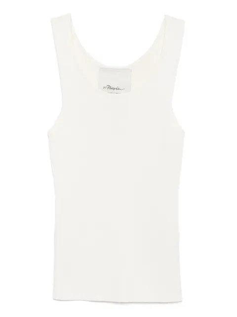 3.1 Phillip Lim compact ribbed tank top Neutrals S24270098VCO