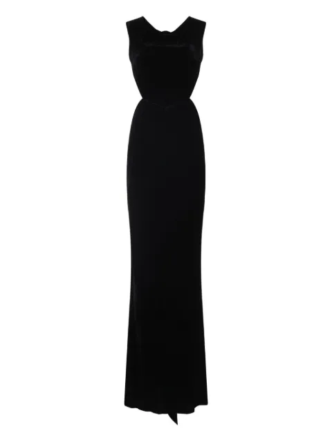 Rick Owens cut-out velvet dress Black RP02E4508V