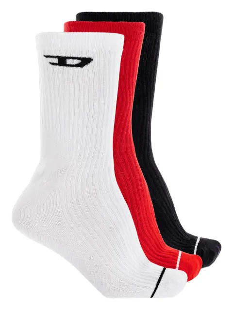 Diesel Skm-D-Tennis socks (set of three) Red A178830LKBI