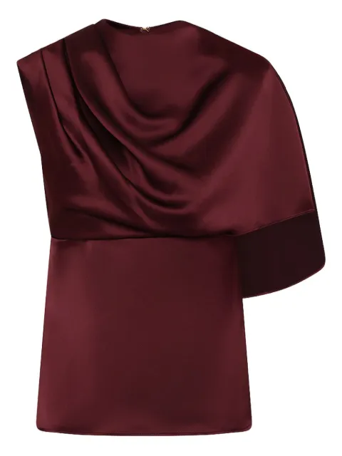 Rebecca Vallance Avalon draped one-shoulder top Red 25032633