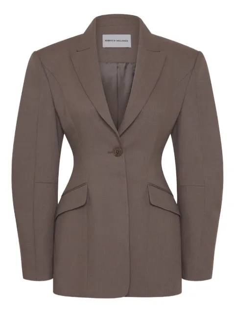 Rebecca Vallance Noah balloon-sleeves single-breasted blazer Brown 25034327