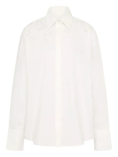 Rebecca Vallance Jovie cotton long-sleeve shirt White 25032635