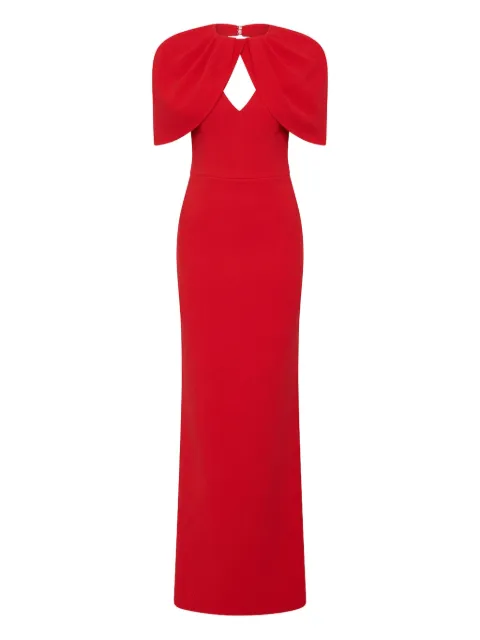 Rebecca Vallance Cameron cape gown Red 25031128