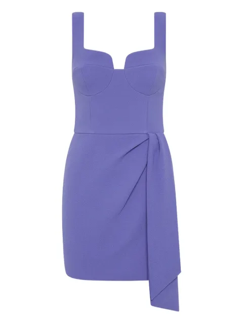Rebecca Vallance Violetta sweetheart-neckline draped minidress Blue 25031168