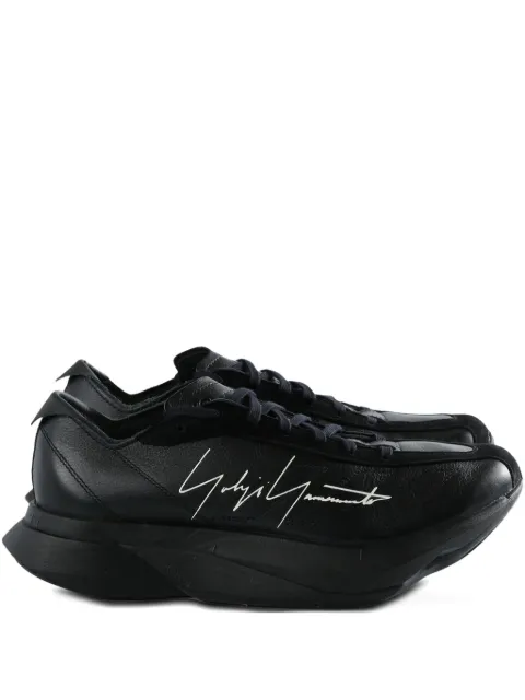 Y-3 Adios Pro 3.0 LX signature-detail leather trainers Black JR4205