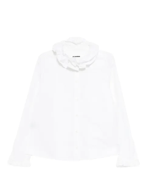 Jil Sander ruffled shirt White J01DL0167J45002100