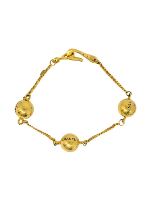 CHANEL Pre-Owned 1998 sphere-detail bracelet Gold BR176654