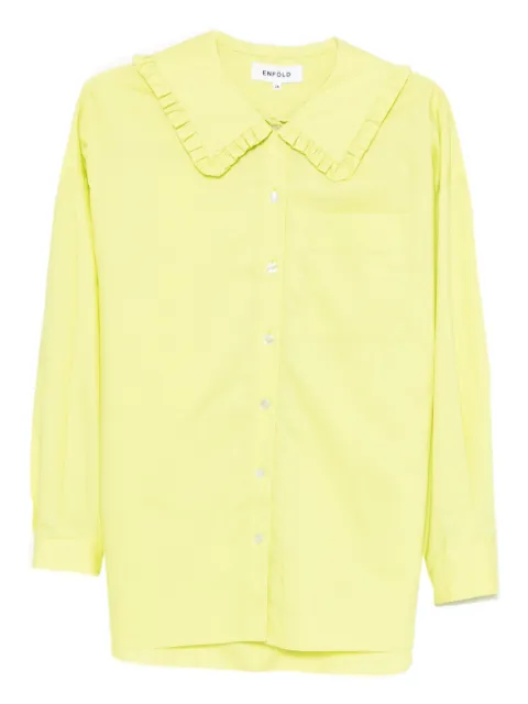 Enföld ruffled-collar shirt Yellow 300IA1300351