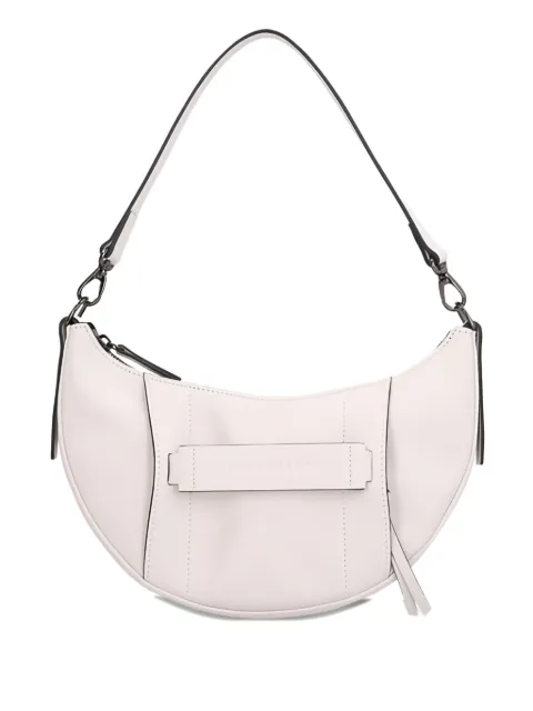 Longchamp crescent-shaped leather shoulder bag White 10292HCV607