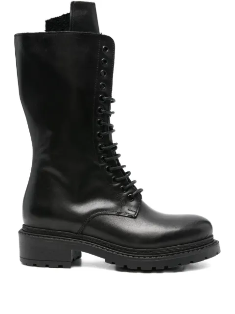 Metisse 40mm lace-up leather combat boots Black MA89