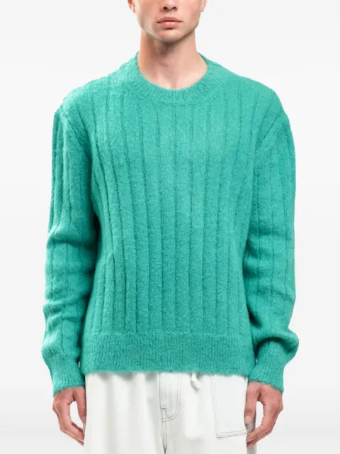 Marni ribbed fuzzy sweater Green GCMG0161Q0UFU16