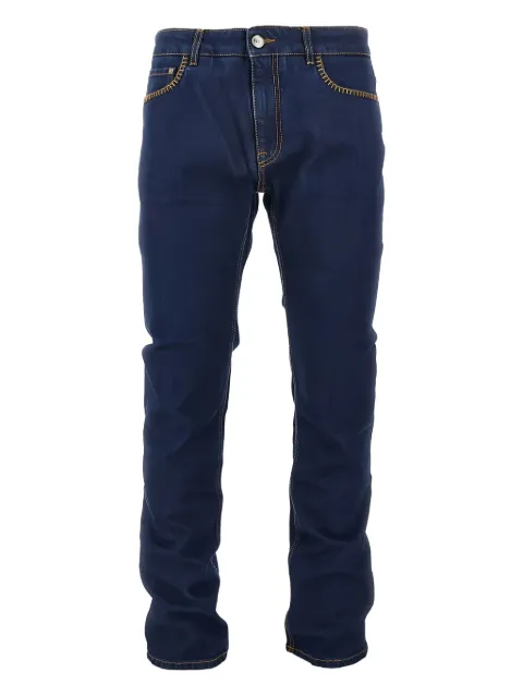 ETRO contrast-stitch jeans Blue MRNB0004AD301