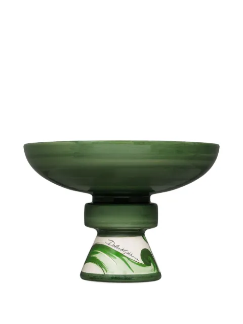 Dolce & Gabbana ceramic raised-base platter Green TCC189TCACD