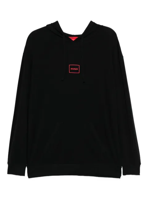 HUGO logo-printed hoodie Black 50525244