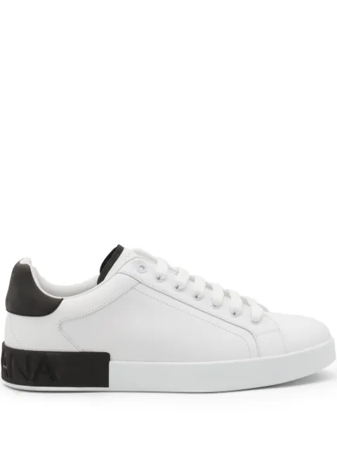 Dolce & Gabbana Portofino leather sneakers White CS2278AF218