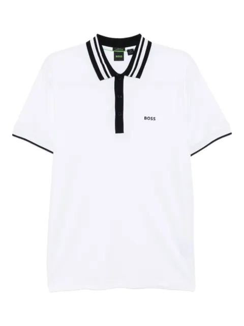 BOSS tipped-collar polo shirt White 50533272