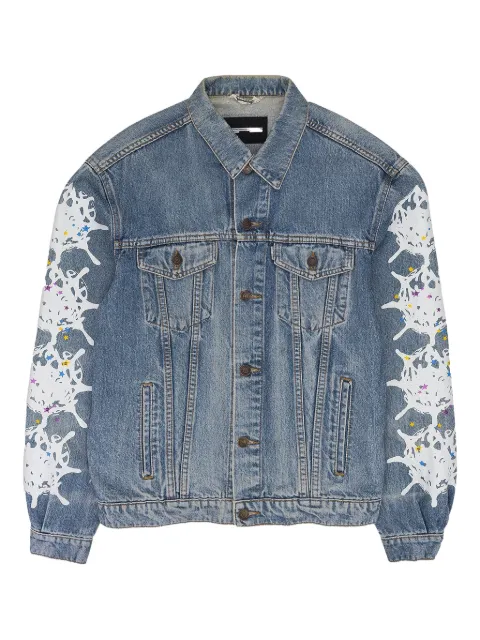 SP5DER web-print denim jacket Blue SP5DER105
