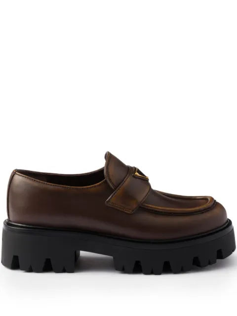 Prada leather loafers Brown 1D185OF050DFW