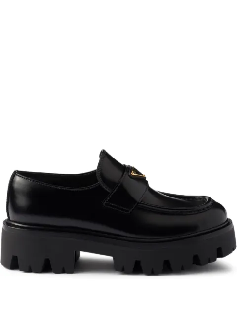 Prada chunky-sole loafers Black 1D185OF050055
