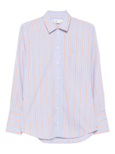 Victoria Beckham striped cotton long-sleeve shirt Blue 1325WSH006459B