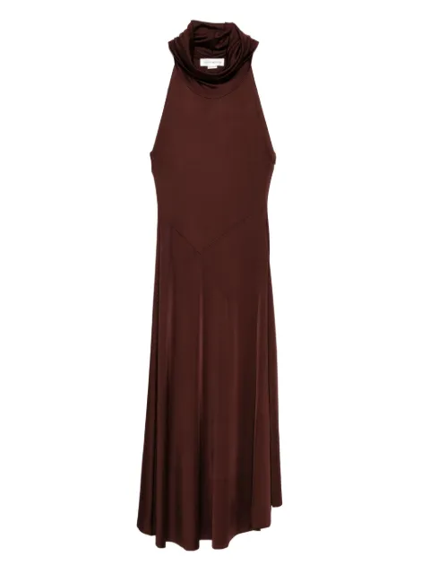 Victoria Beckham high-neck dress Brown 1325WDR006494A