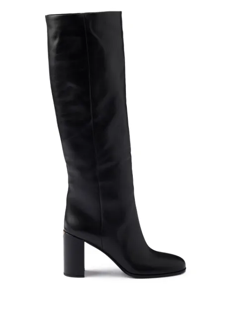 Prada heeled leather boots Black 1W632NFB085070