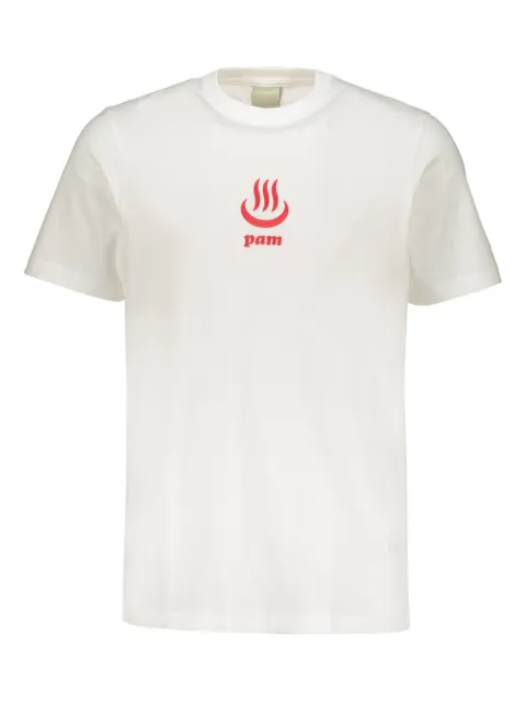 Perks And Mini crew-neck logo-embroidered T-shirt White 1531D