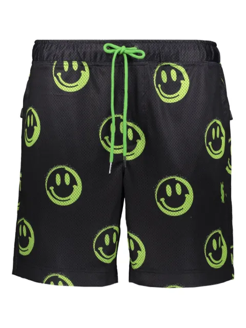 Ksubi smiley-face drawstring shorts Black MPS24WA