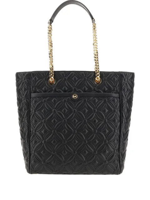 Michael Michael Kors large Blaire quilted chain tote bag Black 30F2G6BT9U