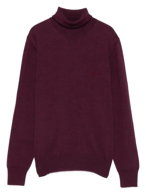 ETRO embroidered-logo sweater Purple WRKE0335AQ256